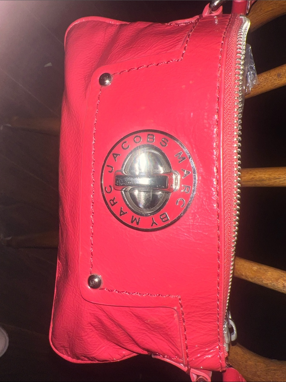 Marc by Marc Jacobs Hot Pink Leather Wristlet Clutch